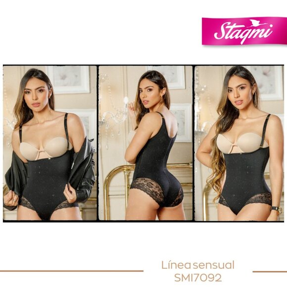 Stagmi Colombian Faja Lace Bodysuit Waist Butt Shaper Shapewear 2-Pack New Tags! - Picture 13 of 16